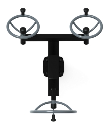 Рули (положение стоя) серый - Уличный тренажер - СТ 103-13, фото 5 Рули (положение стоя) серый - Уличный тренажер - СТ 103-13, фото 5