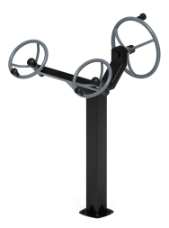 Рули (положение стоя) серый - Уличный тренажер - СТ 103-13, фото 1 Рули (положение стоя) серый - Уличный тренажер - СТ 103-13, фото 1