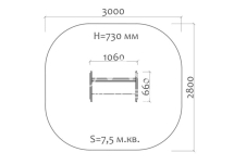 Скамейка детская Колобок 26014 для игровой площадки Скамейка детская Колобок 26014 для игровой площадки