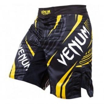 Шорты ММА Venum Lyoto Machida &quot;RYUJIN&quot; Fightshorts - Black/Yellow, фото 1