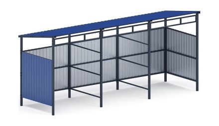 Навес контейнерной площадки для мусора (3 секции) МФ 55.02.03.3-03, фото 4