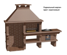 Печь Аристократ 824 Прямоугольный кирпич коричневый