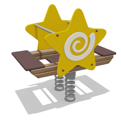 Качалка-балансир 2-х местный Звезда ВСТ 4243 для детской площадки Качалка-балансир 2-х местный Звезда ВСТ 4243 для детской площадки