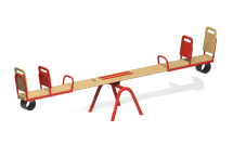 Качели-балансир КБ-01Б4 на четыре места для игровой площадки