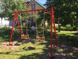 Качели Ветерок 2 К012 с креслами К045 для детских площадок, фото 6 Качели Ветерок 2 К012 с креслами К045 для детских площадок, фото 6