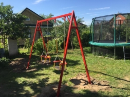 Качели Ветерок 2 К012 с креслами К045 для детских площадок, фото 5 Качели Ветерок 2 К012 с креслами К045 для детских площадок, фото 5