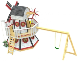 Игровой комплекс TORUDA WOOD Ветряная мельница, фото 2