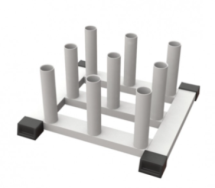 Стойка для грифов Ракетница (9 мест) Стойка для грифов Ракетница (9 мест)