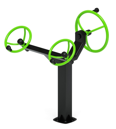 Рули (положение сидя) зеленый - Уличный тренажер - СТ 104-12, фото 2