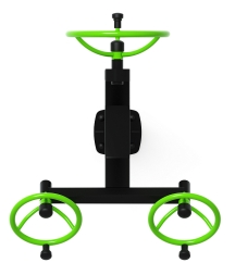 Рули (положение сидя) зеленый - Уличный тренажер - СТ 104-12, фото 5 Рули (положение сидя) зеленый - Уличный тренажер - СТ 104-12, фото 5