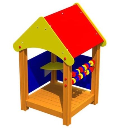 Домик-беседка Счеты-2 CКИ 126 для детских площадок, фото 1