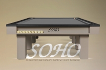 Бильярдный стол - Soho 12 Футов, Русская пирамида, Сланец Orero Lux 45 мм