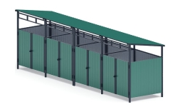 Навес контейнерной площадки для мусора (4 секции) МФ 55.02.02.4-01, фото 4