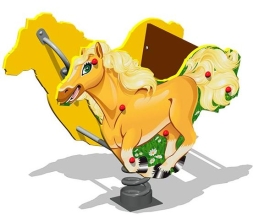 Качалка на пружине Лошадка У1 КЧ078 для детской площадки Качалка на пружине Лошадка У1 КЧ078 для детской площадки