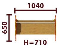 Скамейка детская Цветок 26011 для игровой площадки Скамейка детская Цветок 26011 для игровой площадки