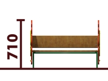 Скамейка детская Цветок 26011 для игровой площадки Скамейка детская Цветок 26011 для игровой площадки