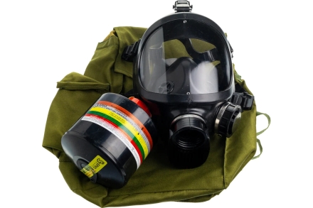 Противогаз фильтрующий БРИЗ "-3301(ППФ)" марки А2В2Е2K2HgР3 R D с лицевой частью "-4301М(ППМ)" категория 2 500103022, фото 1