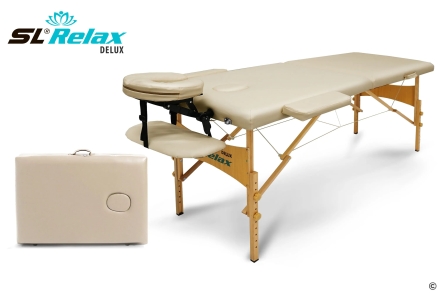 Массажный стол Delux Бежевый, фото 1