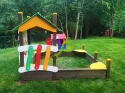 Детская песочница IgraGrad с крышей (мод.2), фото 4