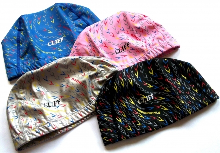 Шапочка для плавания 114-2 (полиуретан с принтом), фото 1