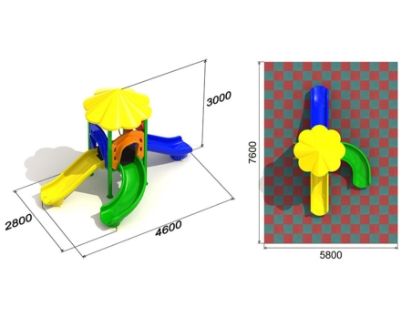 Детская площадка Ромашка 3.3, фото 3