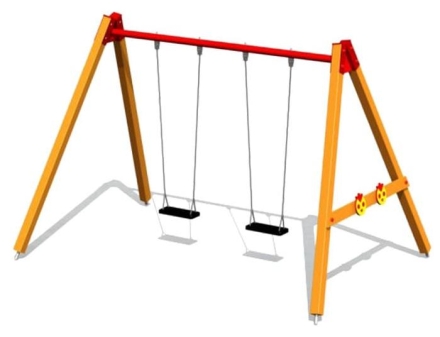 Детские качели К-6 CКИ 114 для уличной площадки, фото 1