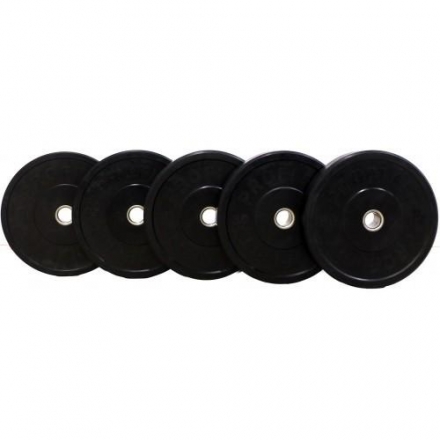 Диск для штанги каучуковый, черный, PROFI-FIT D-51, 25 кг, фото 2