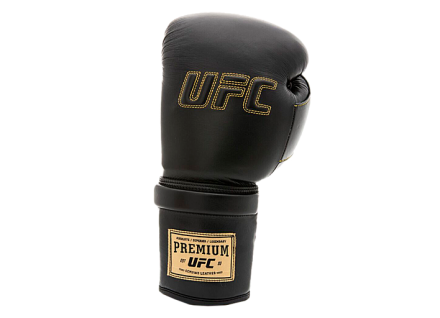 (UFC Премиальные тренировочные перчатки на шнуровке черные - 8 Oz), фото 3
