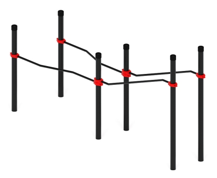 Воркаут ЛОВ 108 красный ВТ 102.20-01, фото 3
