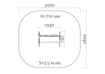 Скамейка детская Рыбка 26009.21 для игровой площадки Скамейка детская Рыбка 26009.21 для игровой площадки