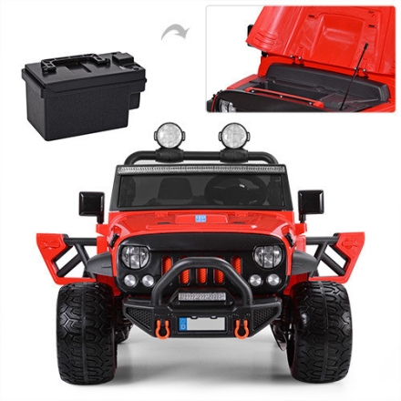 Электромобиль Jeep Wrangler Red 2WD - SX1718-S, фото 12