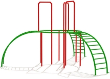 Уличный спортивный комплекс Турник Ракета для игровой площадки