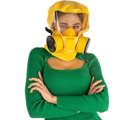 Пожарный комплект (самоспасатель, фонарь, накидка, сумка), от 30 минут защиты, Шанс-3ФН, ш/к 70159 ОФИСМАГ 610967, фото 1