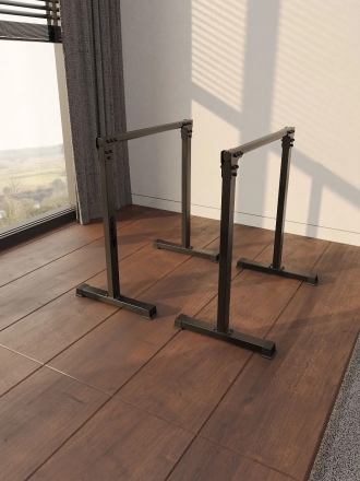 Брусья для отжиманий напольные хайлетсы Domsen Fitness Ds48 BLACK, фото 1