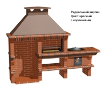 Печь Аристократ 824 Прямоугольный кирпич желтый