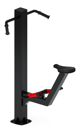 Вело (красный) - Уличный тренажер - СТ 016-11.И1, фото 3