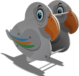 Качели на пружине Какаду КЧ042.00 для детских площадок, фото 1 Качели на пружине Какаду КЧ042.00 для детских площадок, фото 1