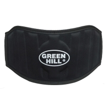 Пояс тяжелоатлетический "GREEN HILL", размер XL (дл. 115 см), черный