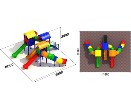 Детская игровая площадка Улитка 2.1.2, фото 2