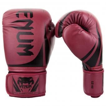 Перчатки боксерские Venum Challenger 2.0 Red Wine/Black, фото 1