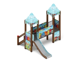 Детская игровая площадка Королевство (Коты) ДИК 1.15.06-21 H=900, фото 4 Детская игровая площадка Королевство (Коты) ДИК 1.15.06-21 H=900, фото 4