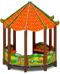 Беседка-пагода Карнавал (Полянка) - МФ 10.22.01-02, фото 1