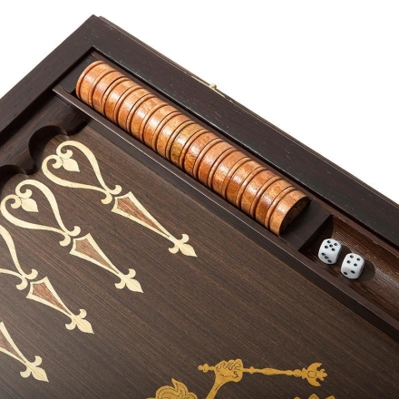 Нарды Сенеж &quot;Держава&quot; большие, венге, фото 1