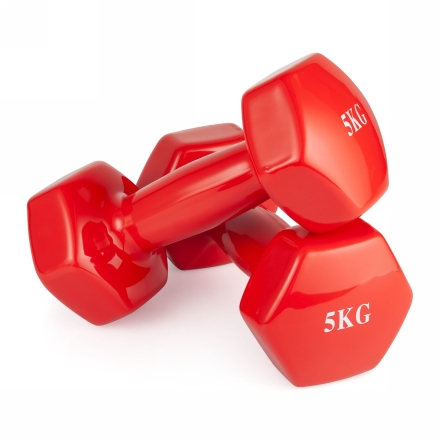 Гантель неразборная  5 кг винил, фото 2