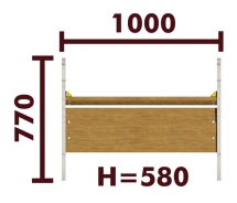 Скамейка детская Конь 26007 для игровой площадки Скамейка детская Конь 26007 для игровой площадки