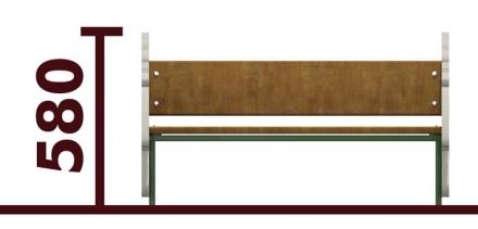 Скамейка детская Конь 26007 для игровой площадки, фото 3