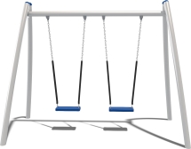 Качели двухсекционные Кураж Fairytale КЧ081.00.2 для детской площадки Качели двухсекционные Кураж Fairytale КЧ081.00.2 для детской площадки