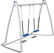 Качели двухсекционные Кураж Fairytale КЧ081.00.2 для детской площадки Качели двухсекционные Кураж Fairytale КЧ081.00.2 для детской площадки