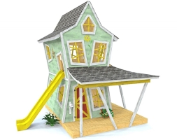 Игровой домик TORUDA WOOD Косые песочные часы, фото 1 Игровой домик TORUDA WOOD Косые песочные часы, фото 1