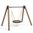 Качели Гнездо AW ДГ1 одинарные на деревянных стойках для детской площадки